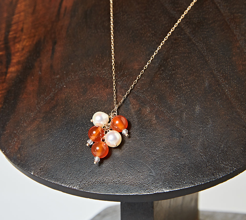 OMAMORI JEWELRY いつつたまネックレス 紅