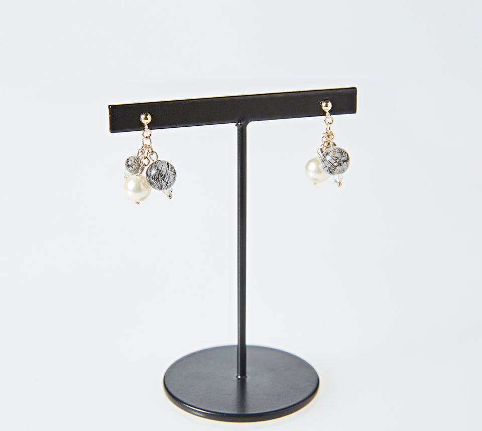 OMAMORI JEWELRY みたまピアス 黒