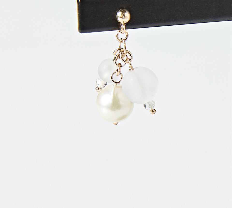 OMAMORI JEWELRY みたまピアス 白