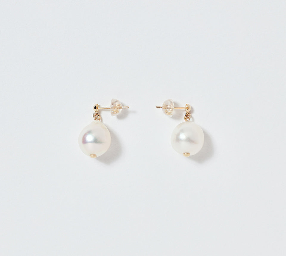 OMAMORI JEWELRY K18あこやバロックパール8mmピアス