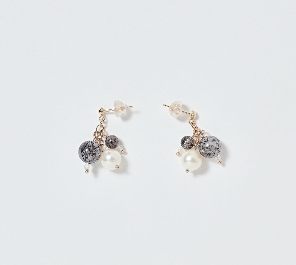 OMAMORI JEWELRY みたまピアス 黒