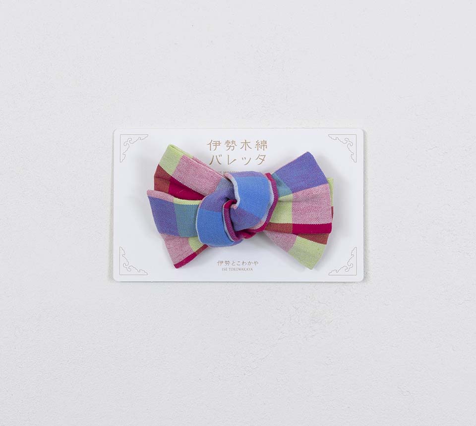 伊勢木綿バレッタ