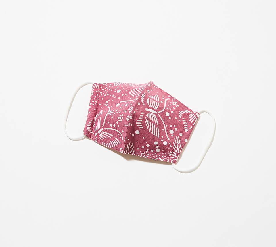 イセノモンマスク 菊花蝶 注染