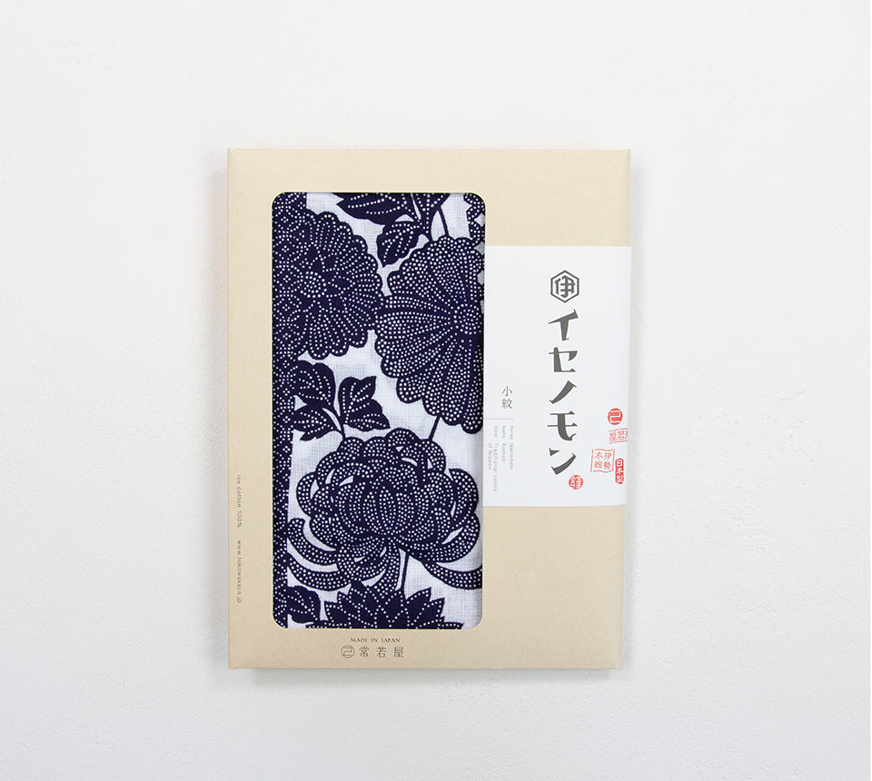 イセノモン 手拭(菊と七宝)