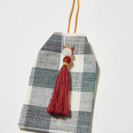 伊勢木綿　お守り袋