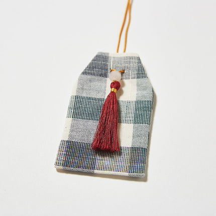 伊勢木綿　お守り袋