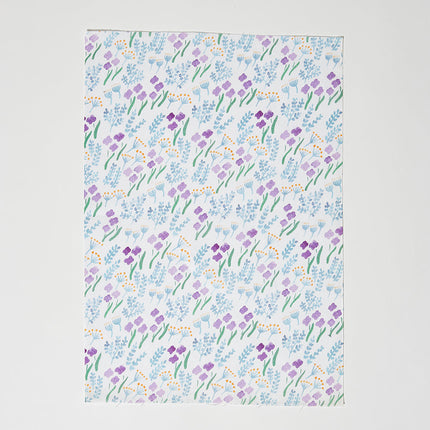 イセノモン　ぽち手ぬぐい　ライラックグラスランド