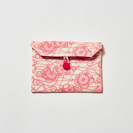 イセノモン　手帖袋　 松葉に梅