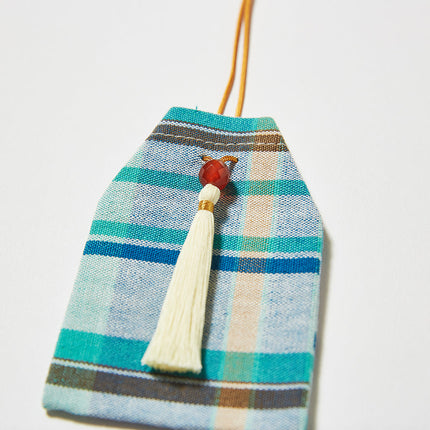 伊勢木綿　お守り袋