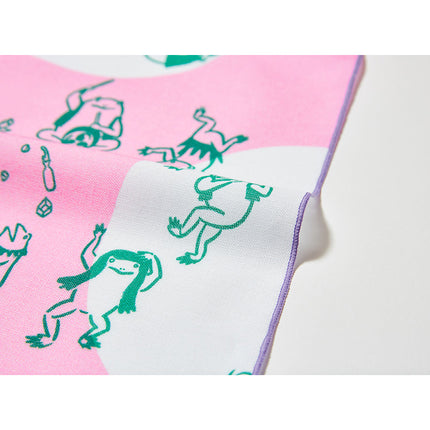 イセノモン　ハンカチーフ　カエルの宴会