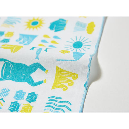 イセノモン　ハンカチーフ　二見蛙