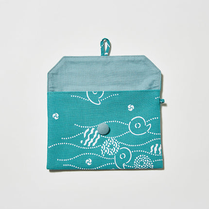 イセノモン　手帖袋　勾玉