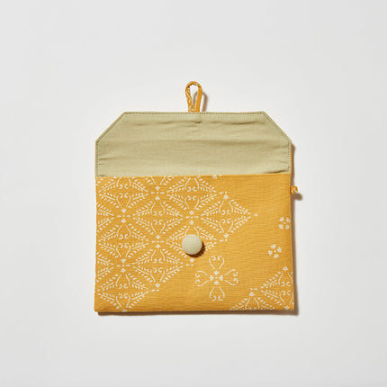 イセノモン　手帖袋　 羊歯菱