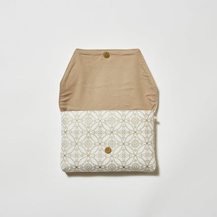 イセノモン　お参歩袋（花菱と菊七宝　金）