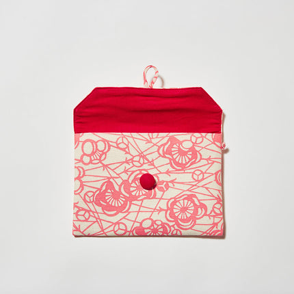 イセノモン　手帖袋　 松葉に梅