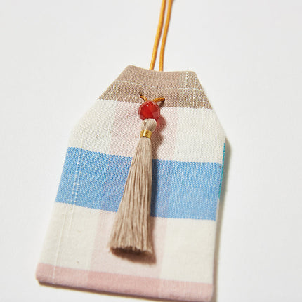 伊勢木綿　お守り袋