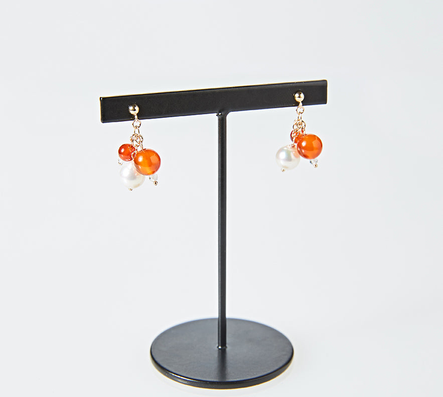 OMAMORI JEWELRY　みたまピアス　紅　