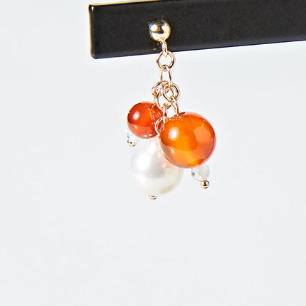 OMAMORI JEWELRY　みたまピアス　紅　