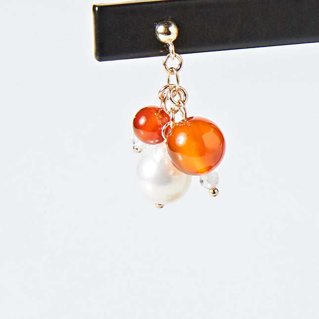 OMAMORI JEWELRY　みたまピアス　紅　