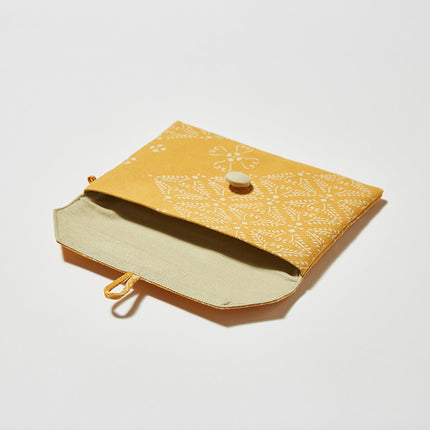 イセノモン　手帖袋　 羊歯菱