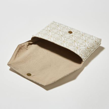 イセノモン　お参歩袋（花菱と菊七宝　金）