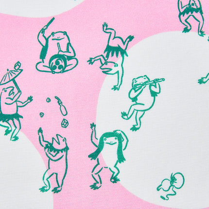 イセノモン 手拭　蛙の宴会