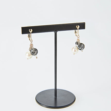 OMAMORI JEWELRY　みたまイヤリング　黒