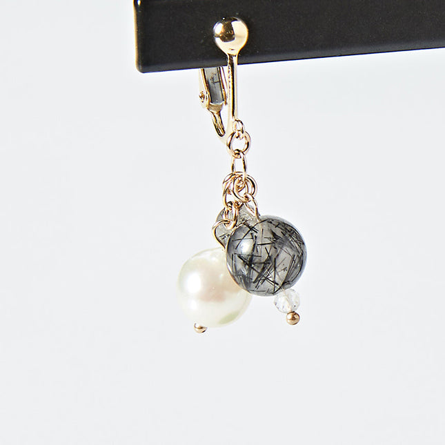 OMAMORI JEWELRY　みたまイヤリング　黒