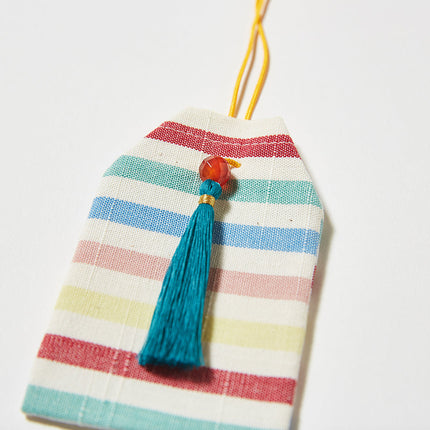 伊勢木綿　お守り袋