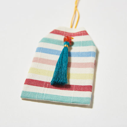 伊勢木綿　お守り袋