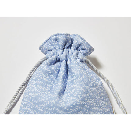 伊勢木綿　巾着　車輪梅