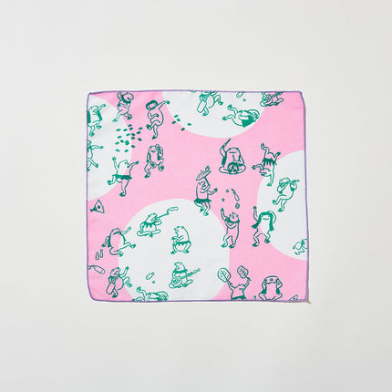 イセノモン　ハンカチーフ　カエルの宴会