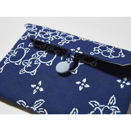 イセノモン　手帖袋　華夢　瑠璃紺