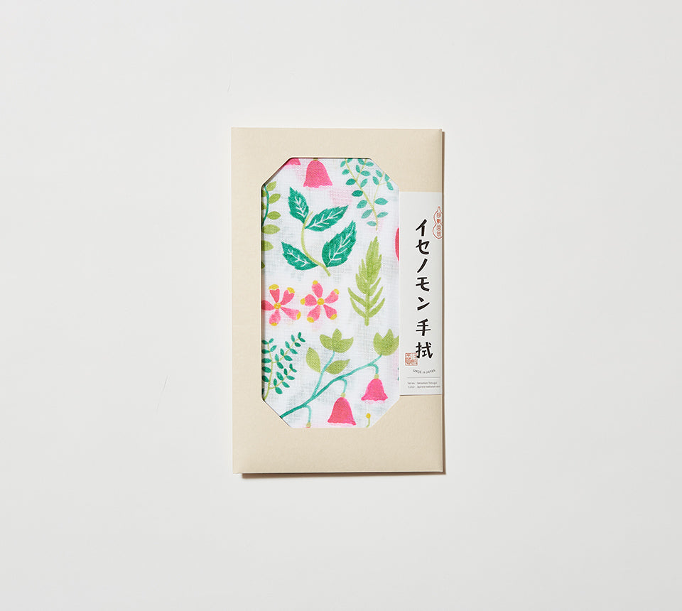 イセノモン 手拭　 自由の庭