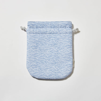 伊勢木綿　巾着　車輪梅