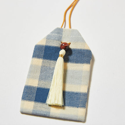 伊勢木綿　お守り袋