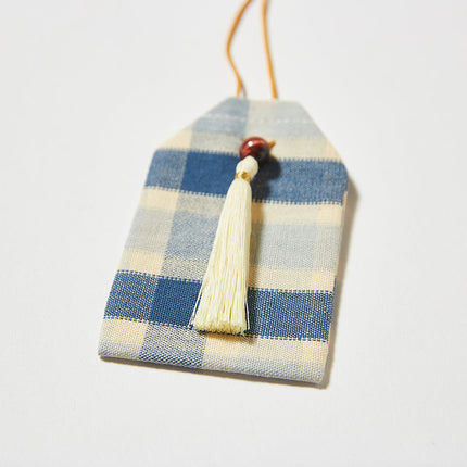 伊勢木綿　お守り袋