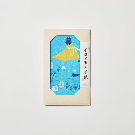イセノモン 手拭　海のカエル
