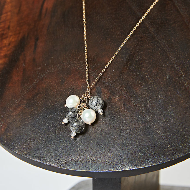 OMAMORI JEWELRY　いつつたまネックレス　黒