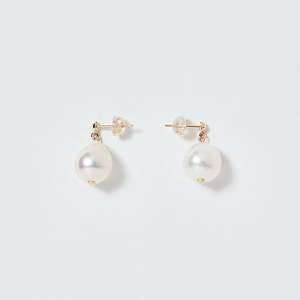 OMAMORI JEWELRY　K18あこやバロックパール8mmピアス