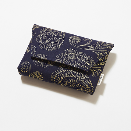 イセノモン　お参歩袋（松毬・ペイズリー　金）　