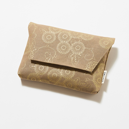 イセノモン　お参歩袋（菊唐草　金）