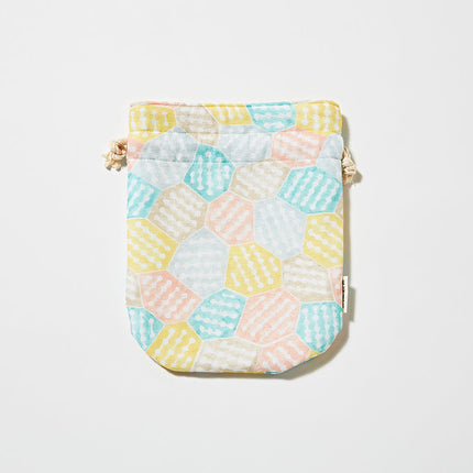 伊勢木綿　巾着　パズル