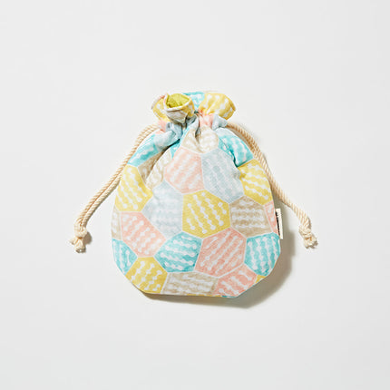 伊勢木綿　巾着　パズル