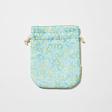 伊勢木綿　巾着　ローズヒップ