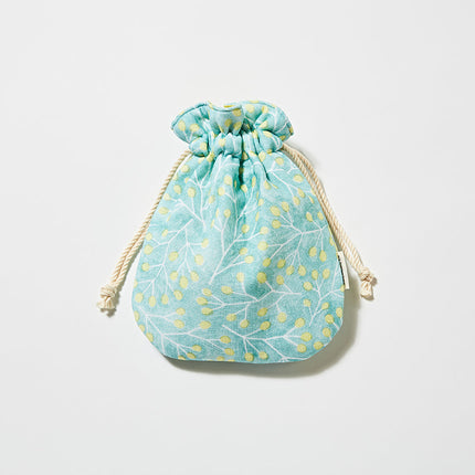 伊勢木綿　巾着　ローズヒップ