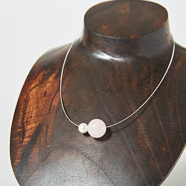 OMAMORI JEWELRY　あこや真珠8mm　夫婦岩チョーカーSV925