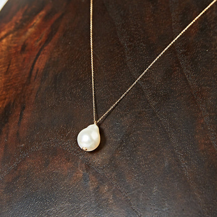 OMAMORI JEWELRY　K18あこやバロックパール8mmネックレス