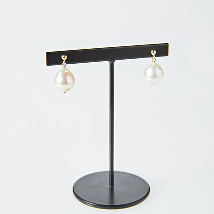 OMAMORI JEWELRY　K18あこやバロックパール8mmピアス