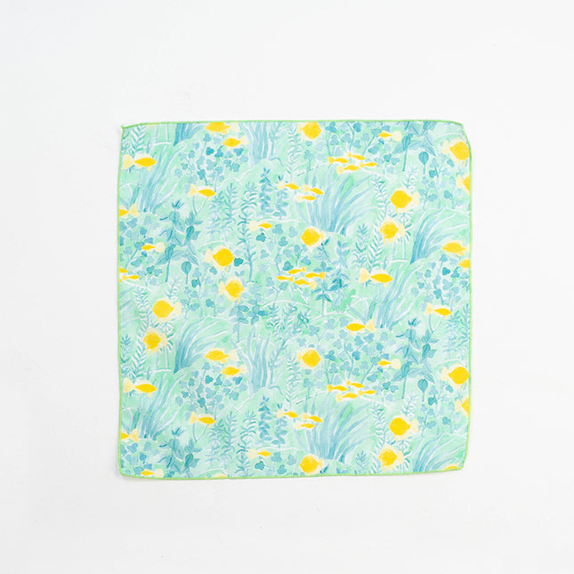 イセノモン　ハンカチーフ　aquarium（シーグリーン）